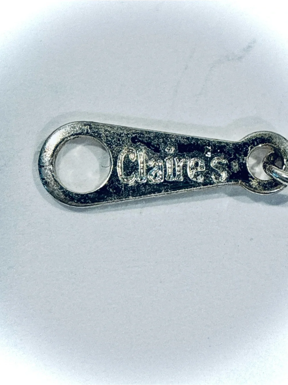2 Vintage Claires Little Girls Silver Tone Charm Bracelets, 6 inches